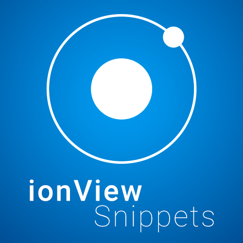 Ionic 3 ionView Snippets